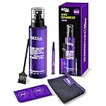 Gizga Pro Series 5-in-1 Cleaning KIT – 250ml Cleaning Spray, 10 Wet Wipes, 2 Brushes, Microfiber Cloth | Screen Cleaner for Laptop, PC, Binocular, TV, Camera Lens, Smartphone, Tablet, Keyboard