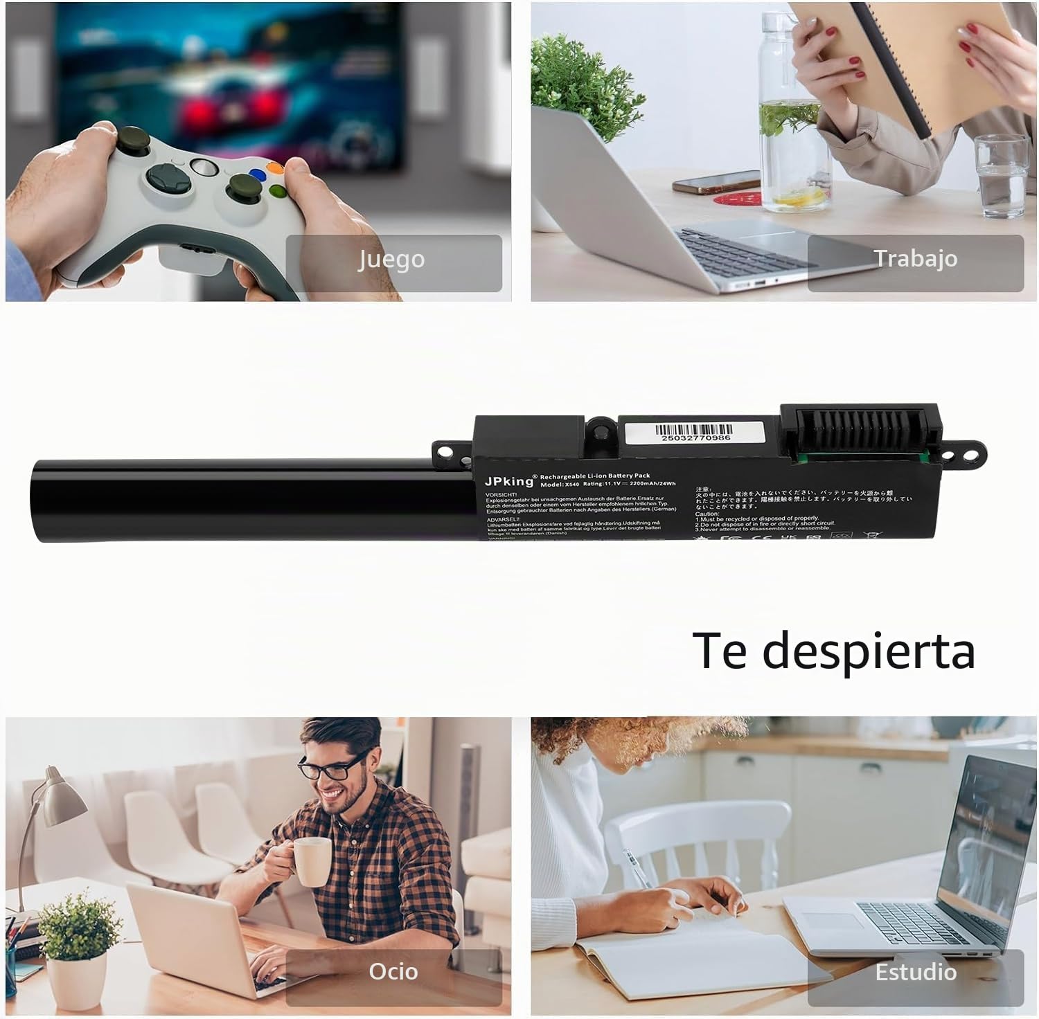 JPking A31N1519 Batería para für ASUS F540 F540L F540LA F540S F540SA A540 A540L A540S X540 X540L X540LA X540LJ X540S X540SC X540Y X540YA R540 R540L R540LA R540LJ R540S R540SA R540Y