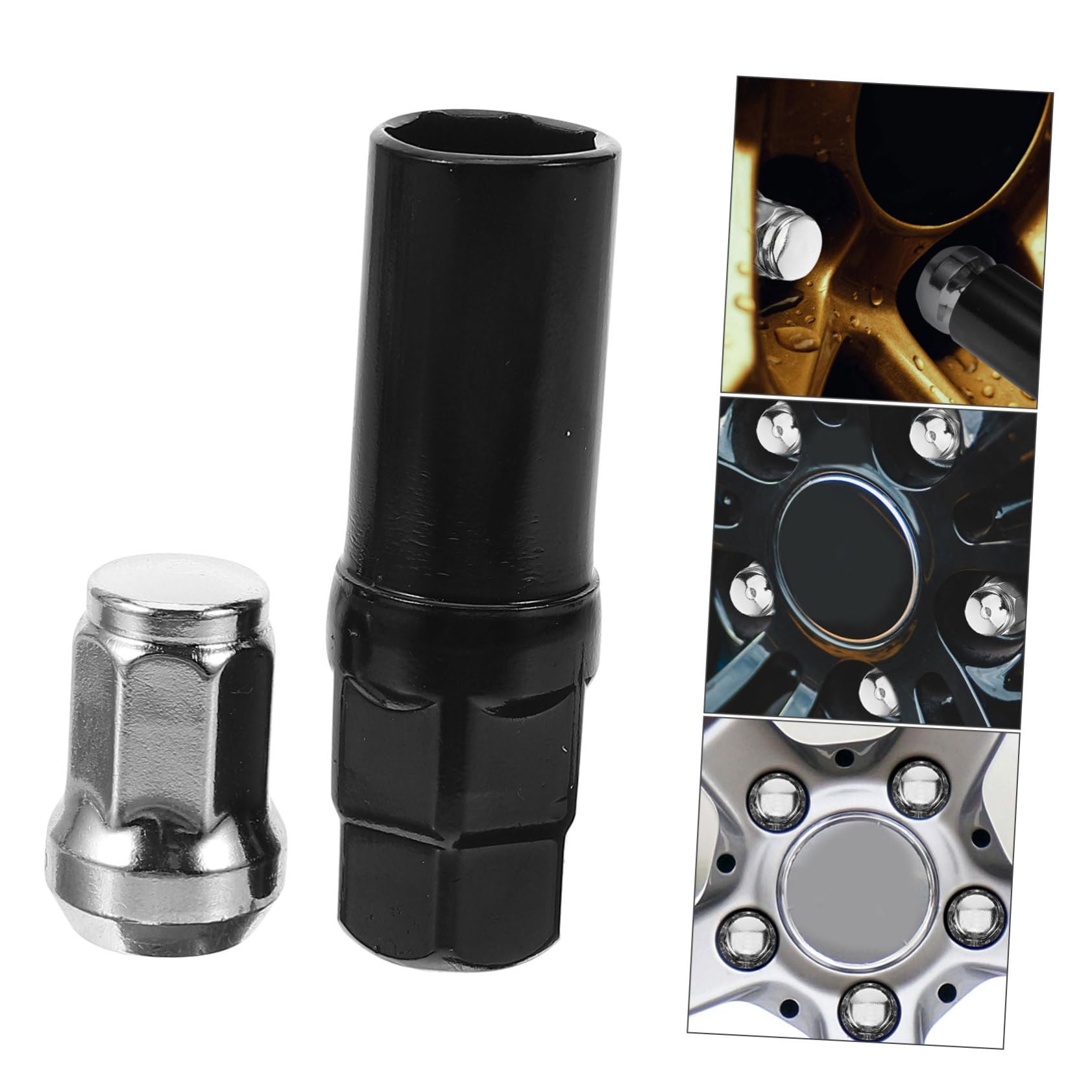 Capuchons D’écrou de Roue pour Voiture M12x1.5 Acier Argenté 21pcs | Accessoires Pneus et Jantes Auto, Montage Facile, Aspect Soigné, Lot de 21 Pièces