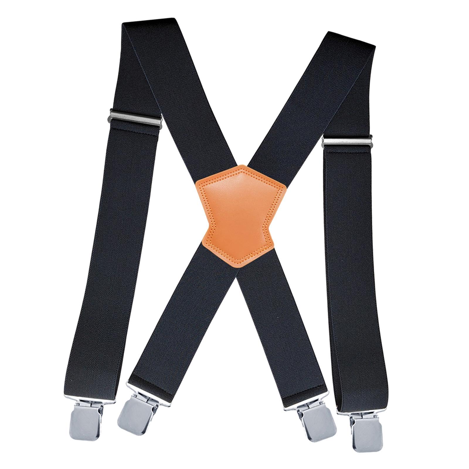 Mens Suspender Adjustable Pants Supplies Side Clip Suspenders for Work Party Brown Black|Clothing Shoes & Accessories | Mens Accessories | Suspenders Braces-image-34