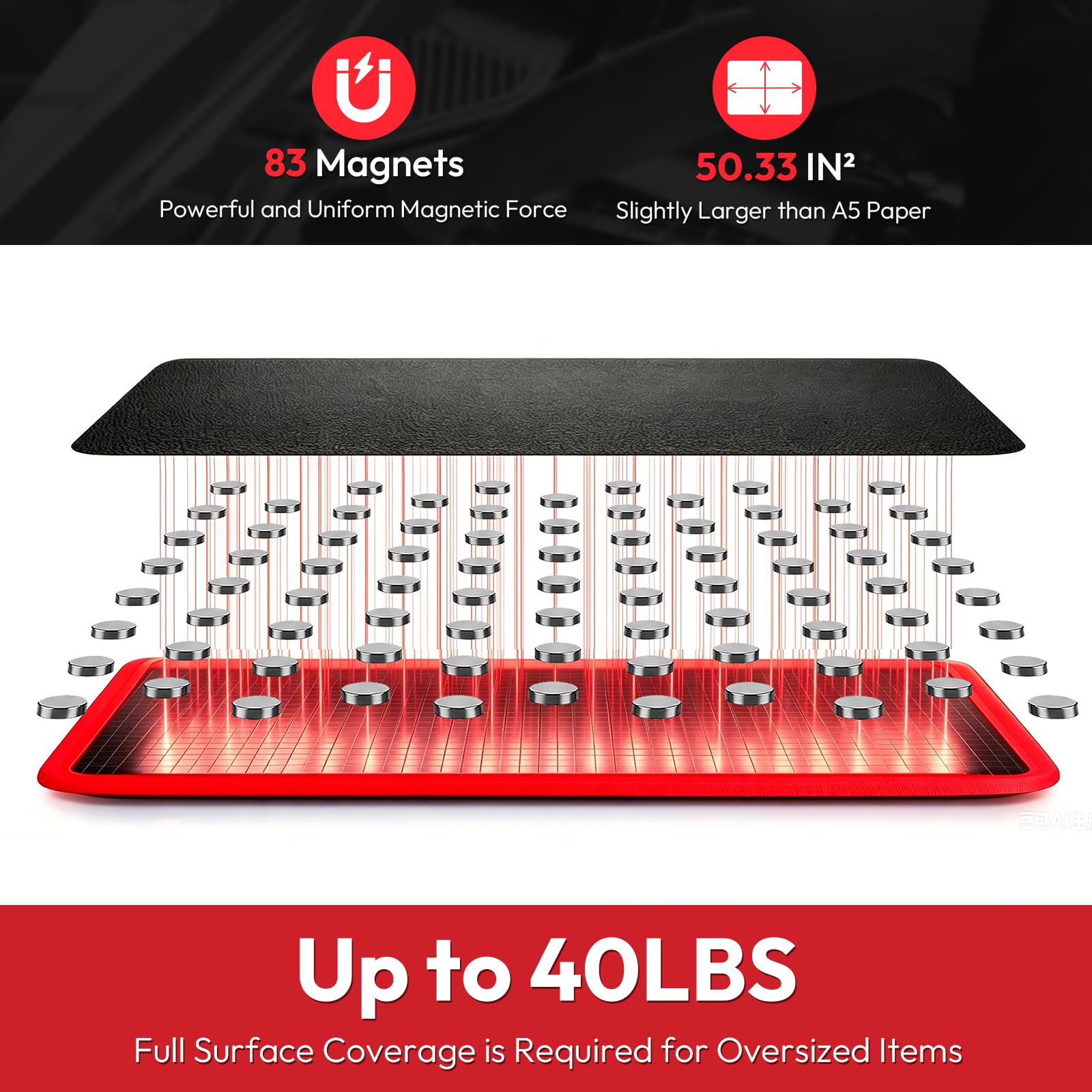 Magnetic Tool Mat - Keep Tools Organized! -3