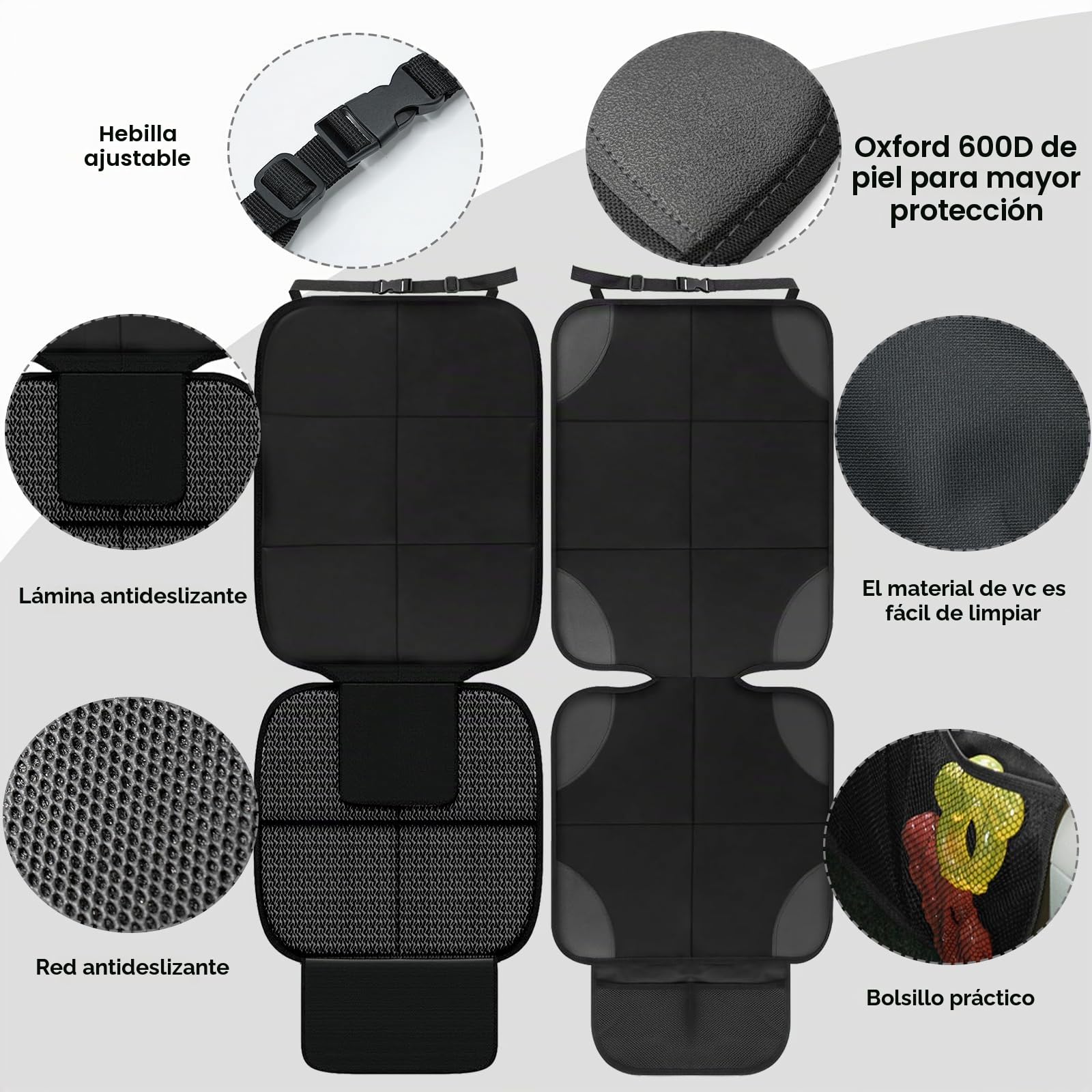 Gigmeta Protector de Asiento para niños, Antideslizante, Impermeable, Protector de Asiento Trasero para portabebés, Asiento Infantil y Mascotas, ISOfix Adecuado para Todos los Asientos Infantiles