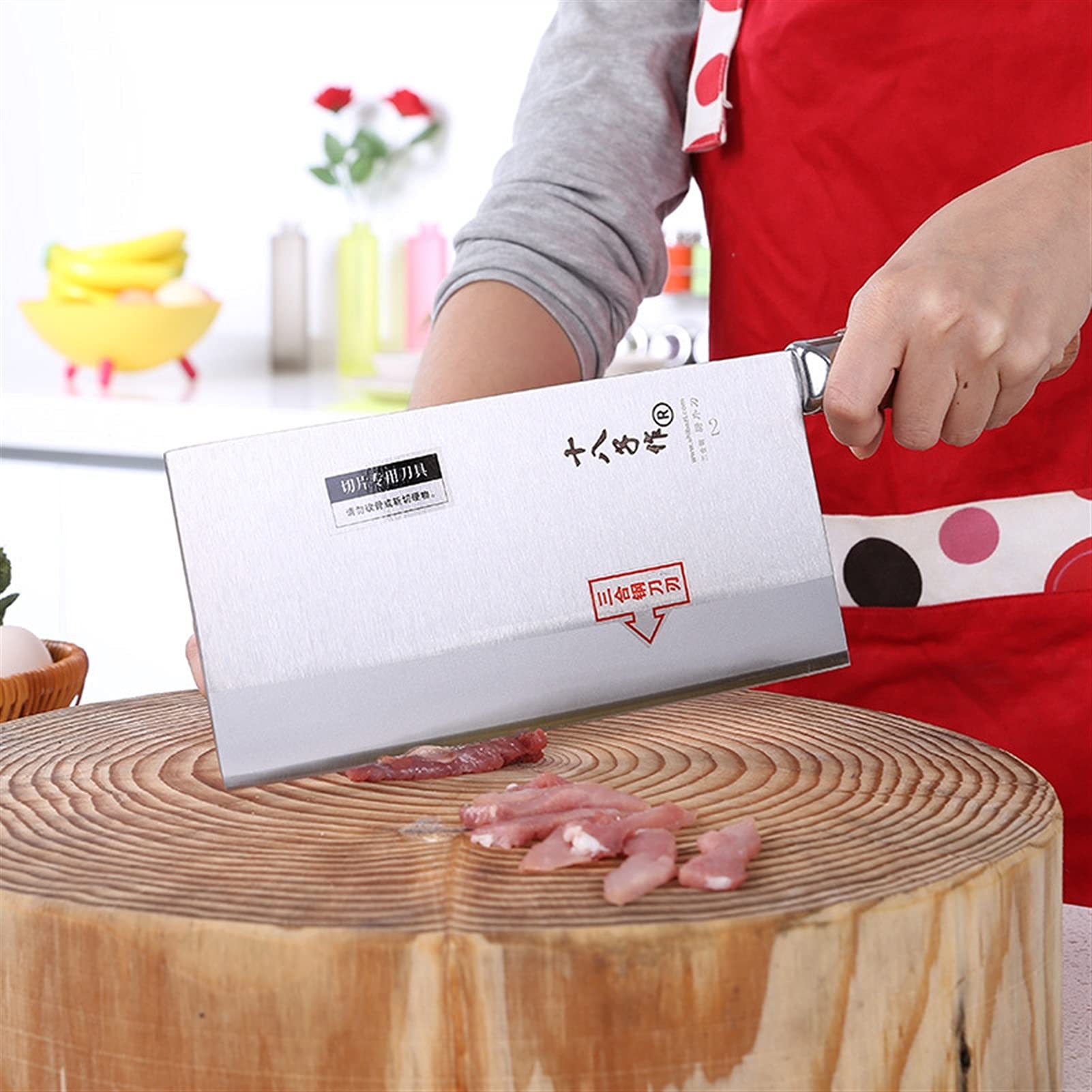 Professioneller Küchenchef Schneiden Kochen Messer Erweiterte Verbindung Legierung Stahl Maulbeermesser Küche Schneidwerkzeug messerset (Color : F208 312mm)