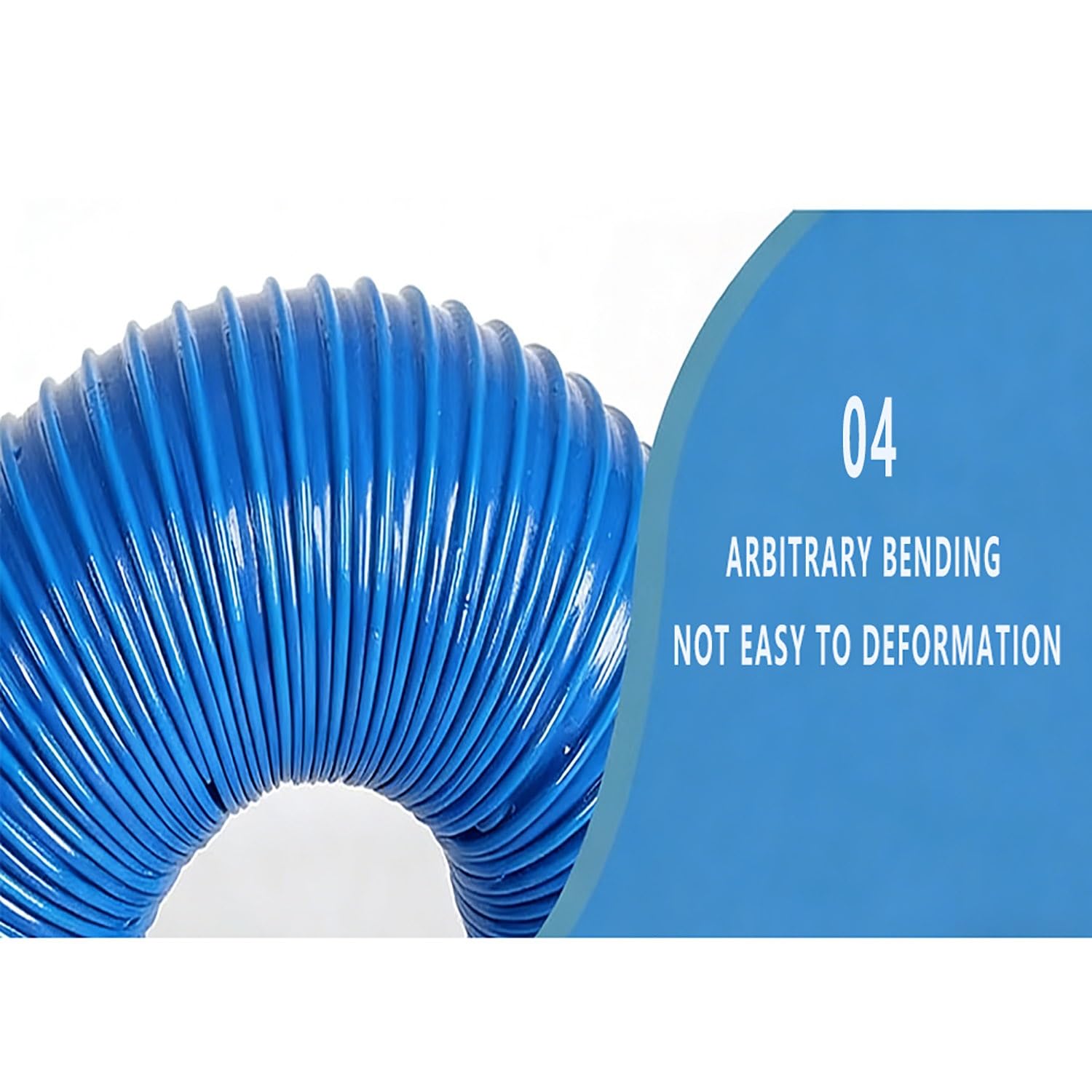 Tubo Flessibile In PVC Blu, Spirale Tubo Di Aspirazione Adatto Per Ventilazione Interna, Aspirazione Industriale(1m,300mm)