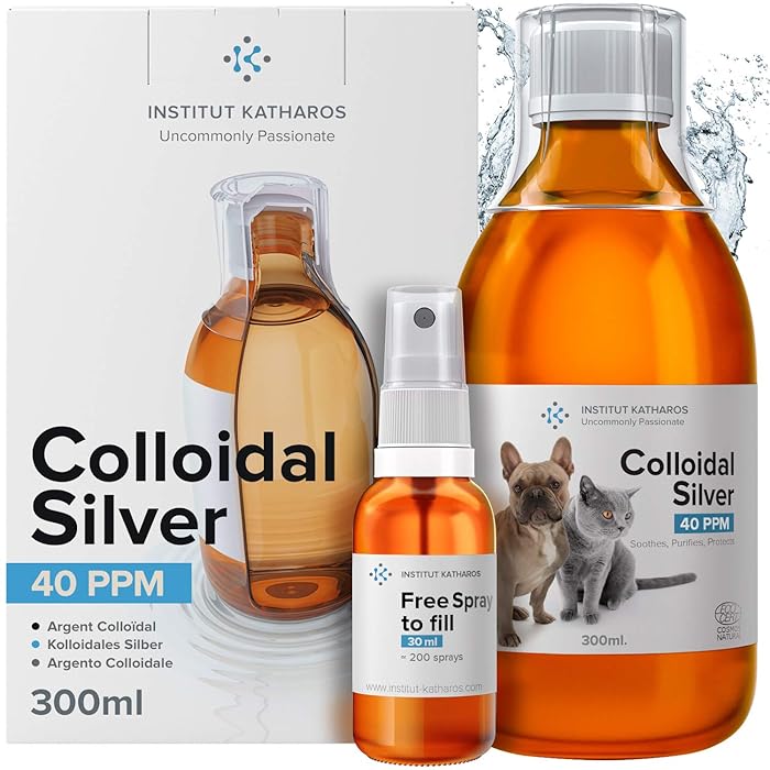 Buy Colloidal Silver Antiseptic 300ml Bottle & Spray Allin1 Treatment