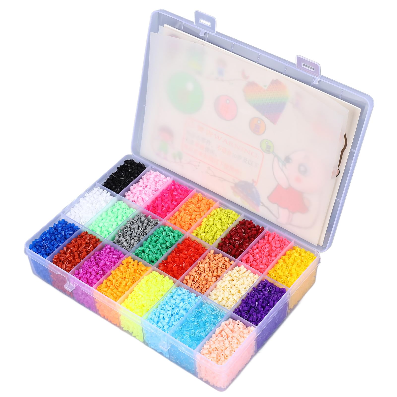 Perles fusibles colorées kit loisirs créatifs enfant plaque perle à repasser