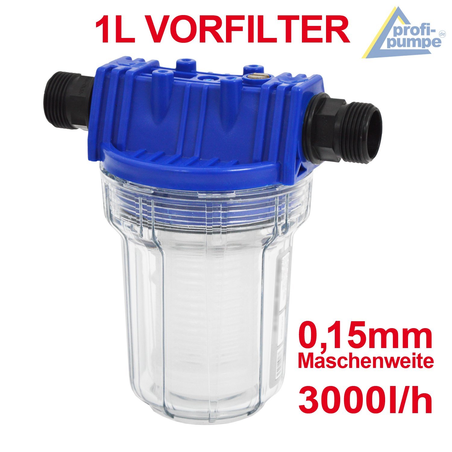 AMUR PRESSCONTROL Teepres® – Presostato Inteligente con prefiltro 1L, Controlador automático para Bombas centrífugas y sumergibles, protección contra seco y Monitor de Goteo