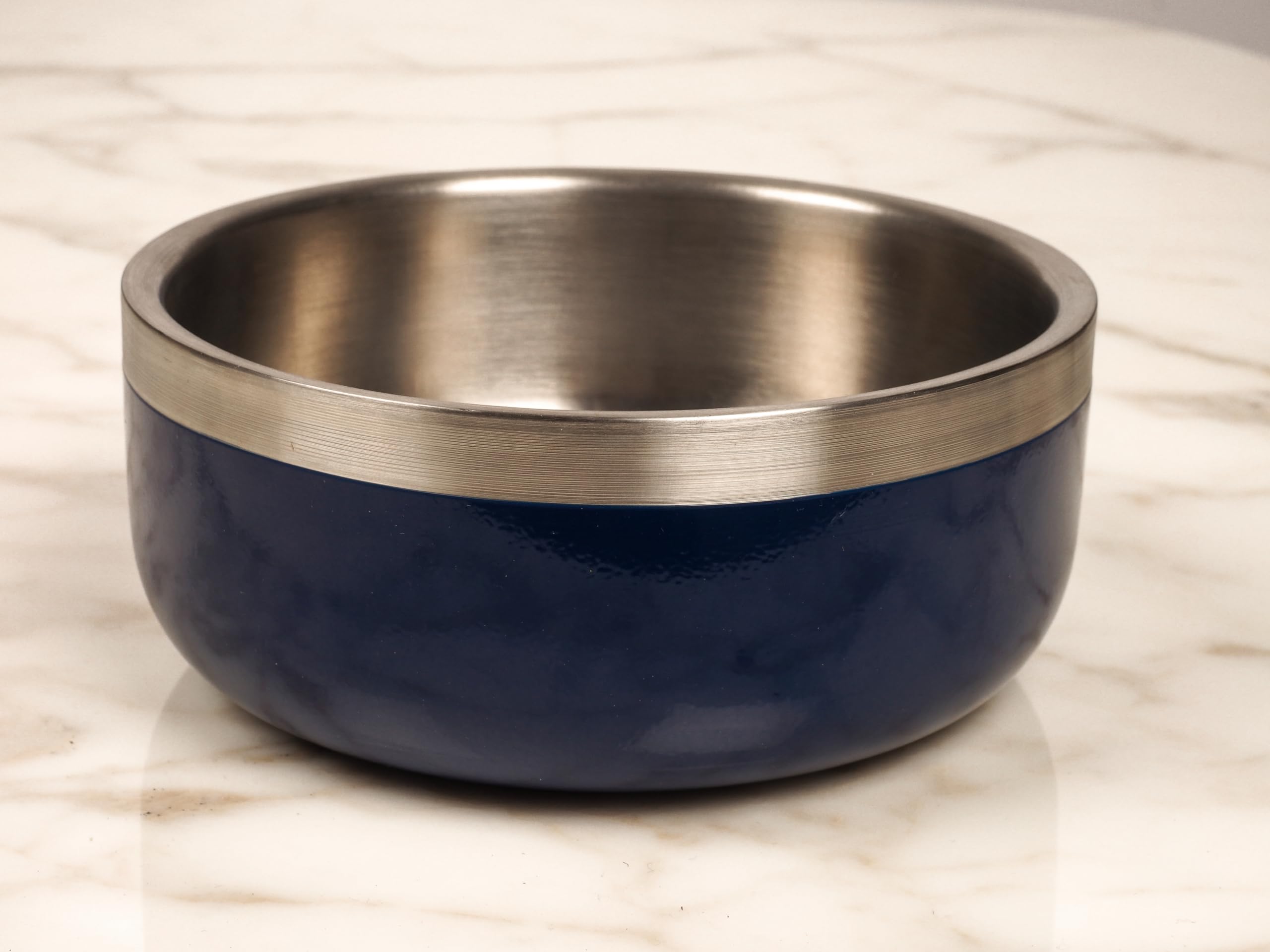 Fuzzl Double Insultated Thermal Dog Bowl in Navy - 16cm - for Indoors and Outdoors with Rubber Base - Versatile Dog Bowls and Dog Water Bowl for Hydration and Feeding - Image 4