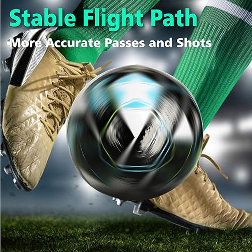 Miniatura 7 de Balón de fútbol tamaño 5 para jóvenes y adultos, entrenamiento en exteriores e interiores, pelota de fútbol para deportes escolares con 1 bomba, 1