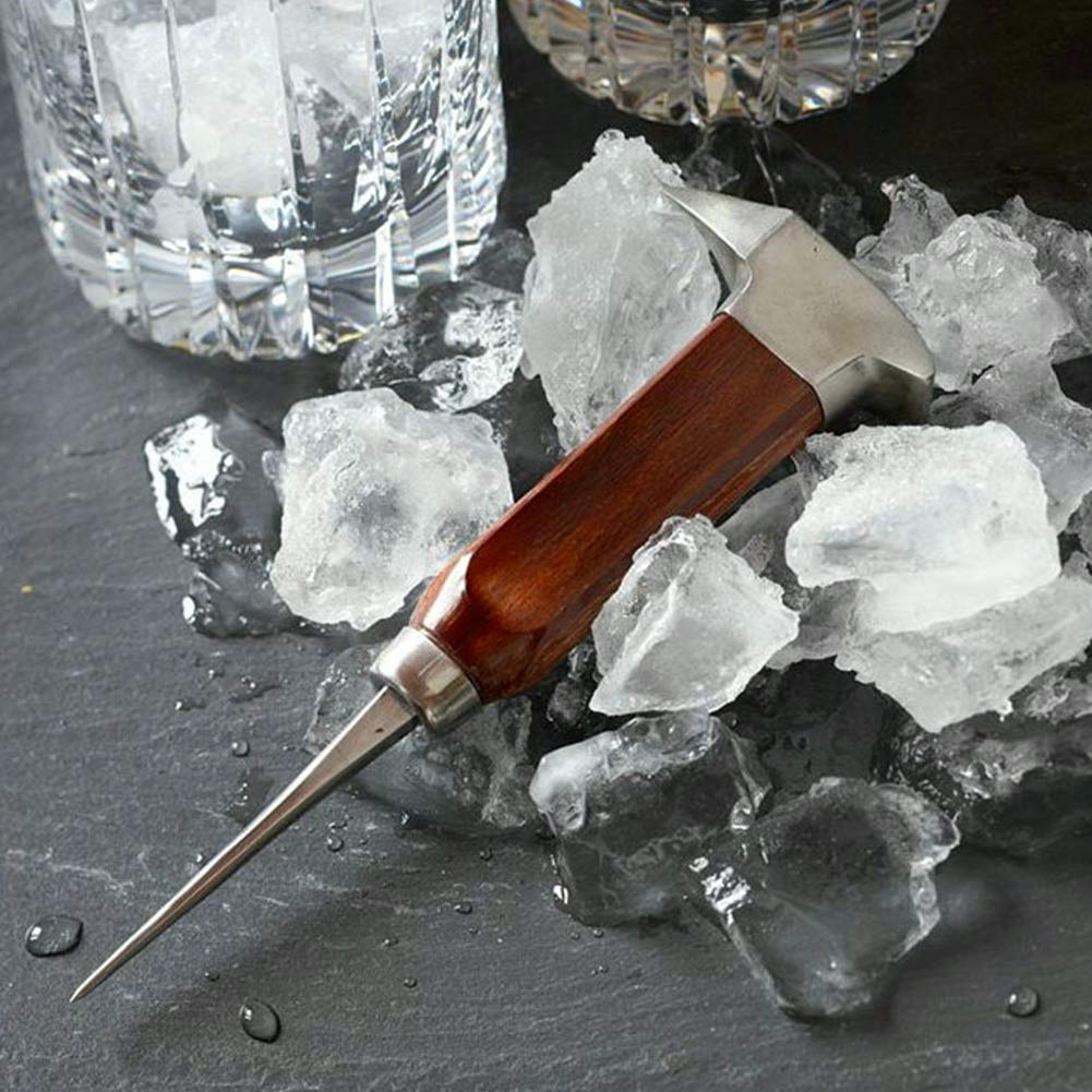 Fdit Piolet en acier inoxydable de 16,7 cm avec poignée de sécurité pour verrou de cuisine Emballage réutilisable Socialme-eu