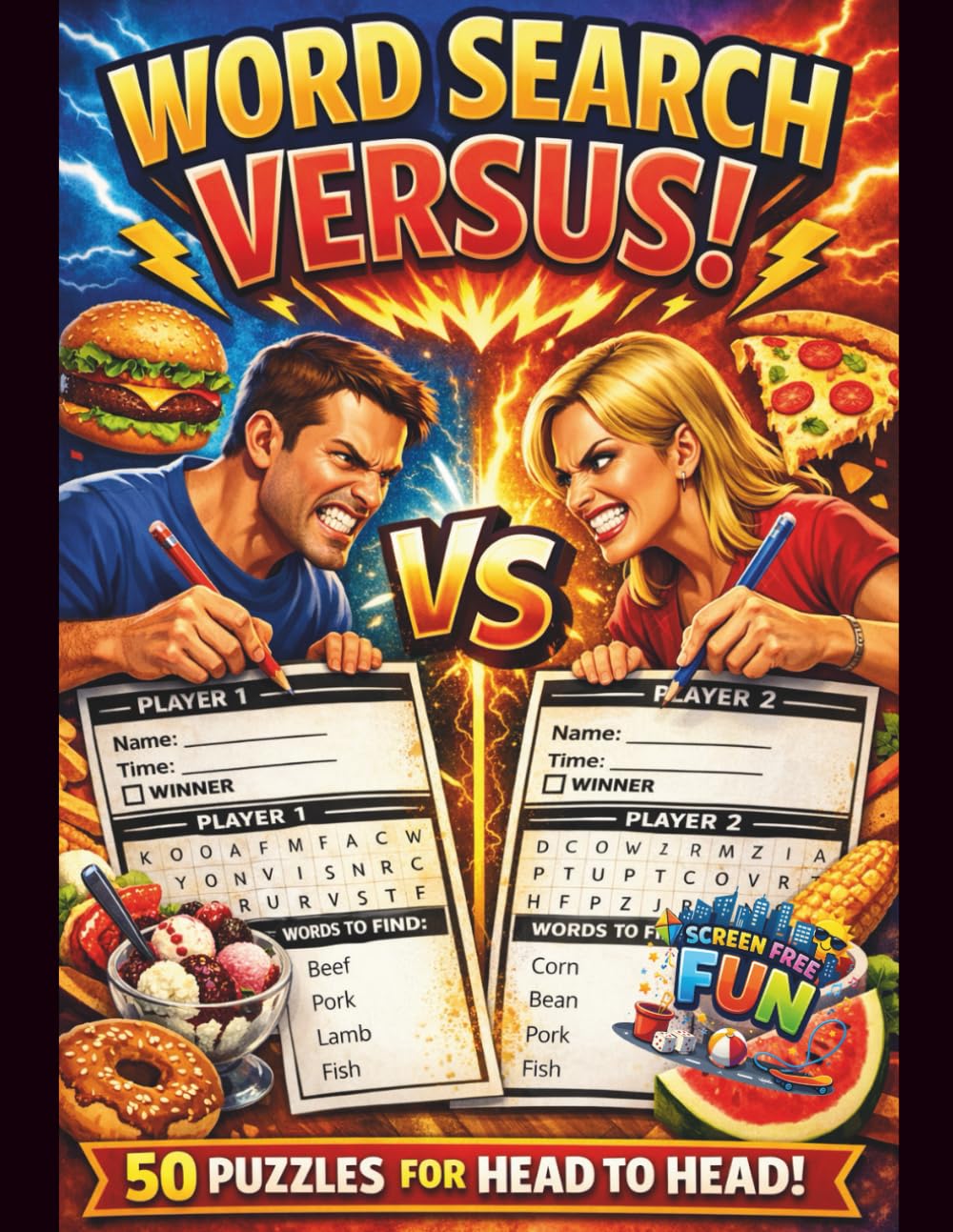 Word Search Versus!: Food-Fueled Word Search Versus Showdown