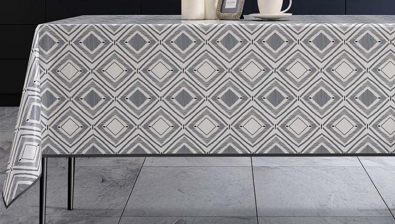 BESCH Mantel PVC Rectangular Impermeable Lavable y Fácil de Limpiar Certificado Oeko-Tex® Standard 100 - Mantel Hule Antimanchas para Mesas Tamaño 100x140cm — view 40