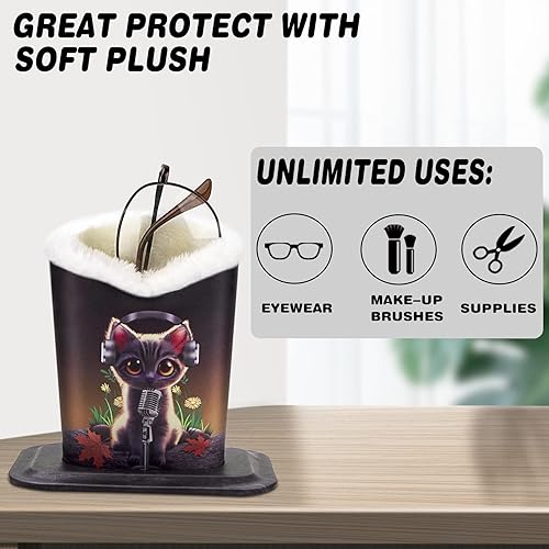 Miniatura 9 de bvya Soporte de gafas con forro de felpa
