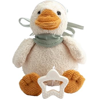 Edda Lou Duck Music Box Cuddly Toy with Sleep Aid Melody Brahms Lullaby