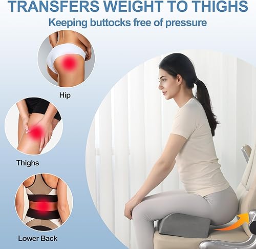 Miniatura 4 de HOMBYS Almohada plegable BBL para después de la cirugía, almohada brasileña de gran tamaño con asa de transporte, almohada de dormir BBL para