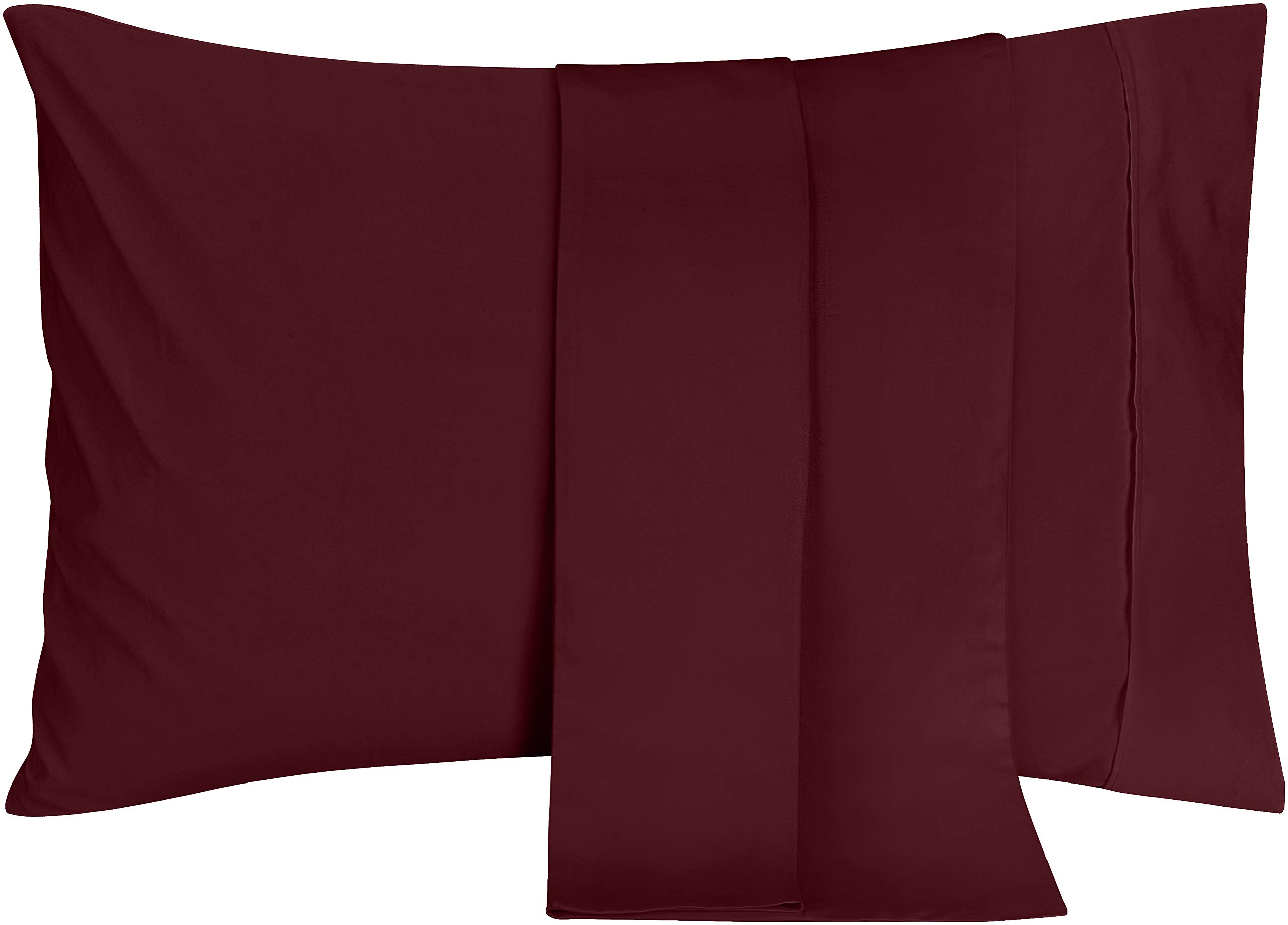Utopia BeddingUtopia Bedding Pillow Cases Queen Size 2-Pack – Soft Brushed Microfiber – Envelope Closure – Perfect for Hospitals, Hotels, Guest Rooms – Oeko-TEX Certified, 20x30 Inches (Burgundy)OEKO-TEX STANDARD 100
