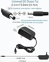Vista 3 de 9V 2amp DC Power Supply, 9Volt 2000mA AC/DC Adapter, dc9v 2a Power Cord Adapter Plug 5.5mm x 2.5mm [The Polarity of Output tip: Inner Positive (+)
