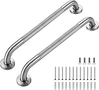 Vista 26 de Barras de agarre para ducha, paquete de 2 asas antideslizantes de ducha de 16 pulgadas para ancianos, barra de seguridad para ducha, barras