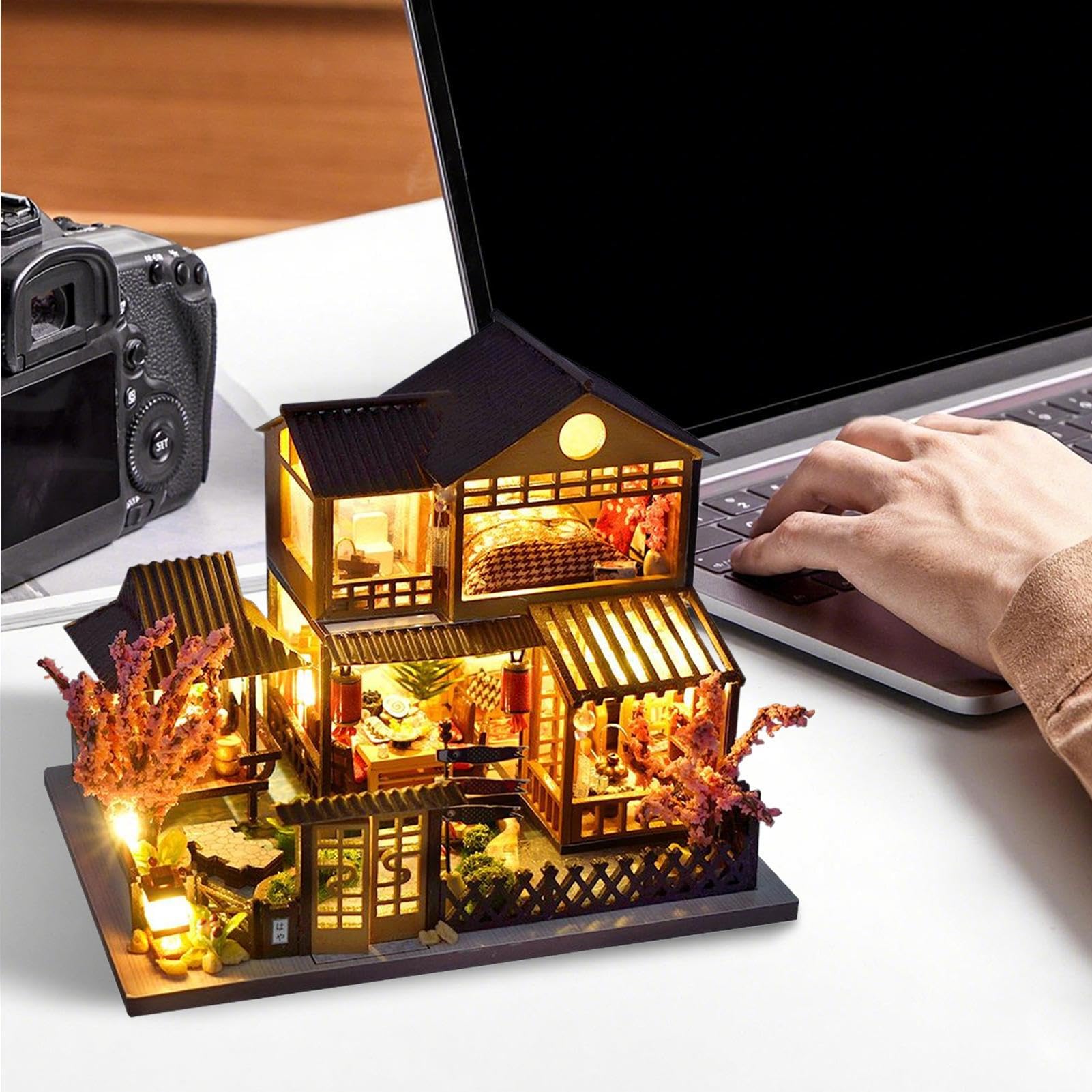 Puzzle 3D In Legno Artigianato 3D Realistico In Miniatura Con LED