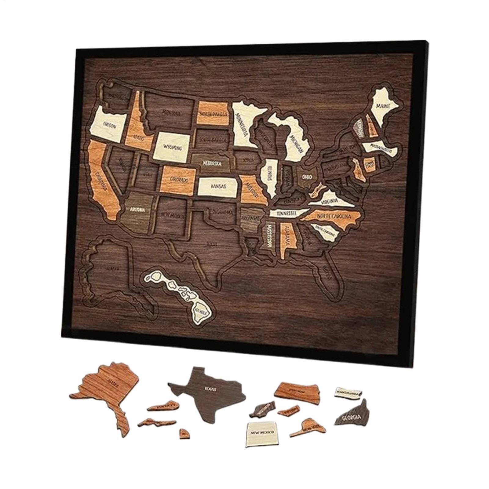 Kinderpuzzle Lernspielzeug mit abnehmbaren Teilen | Puzzle Kinderweltkarte Lernspielzeug Geschenk für Mädchen Zuhause Wohnzimmer Schule Geburtstag Party