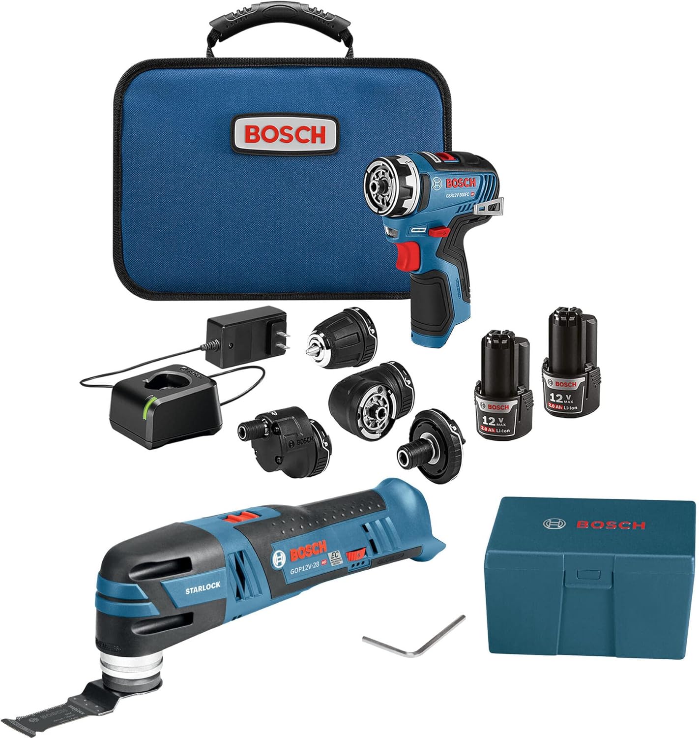Bosch GXL12V270B22 12V Max 2Tool Combo Kit with Chameleon Drill