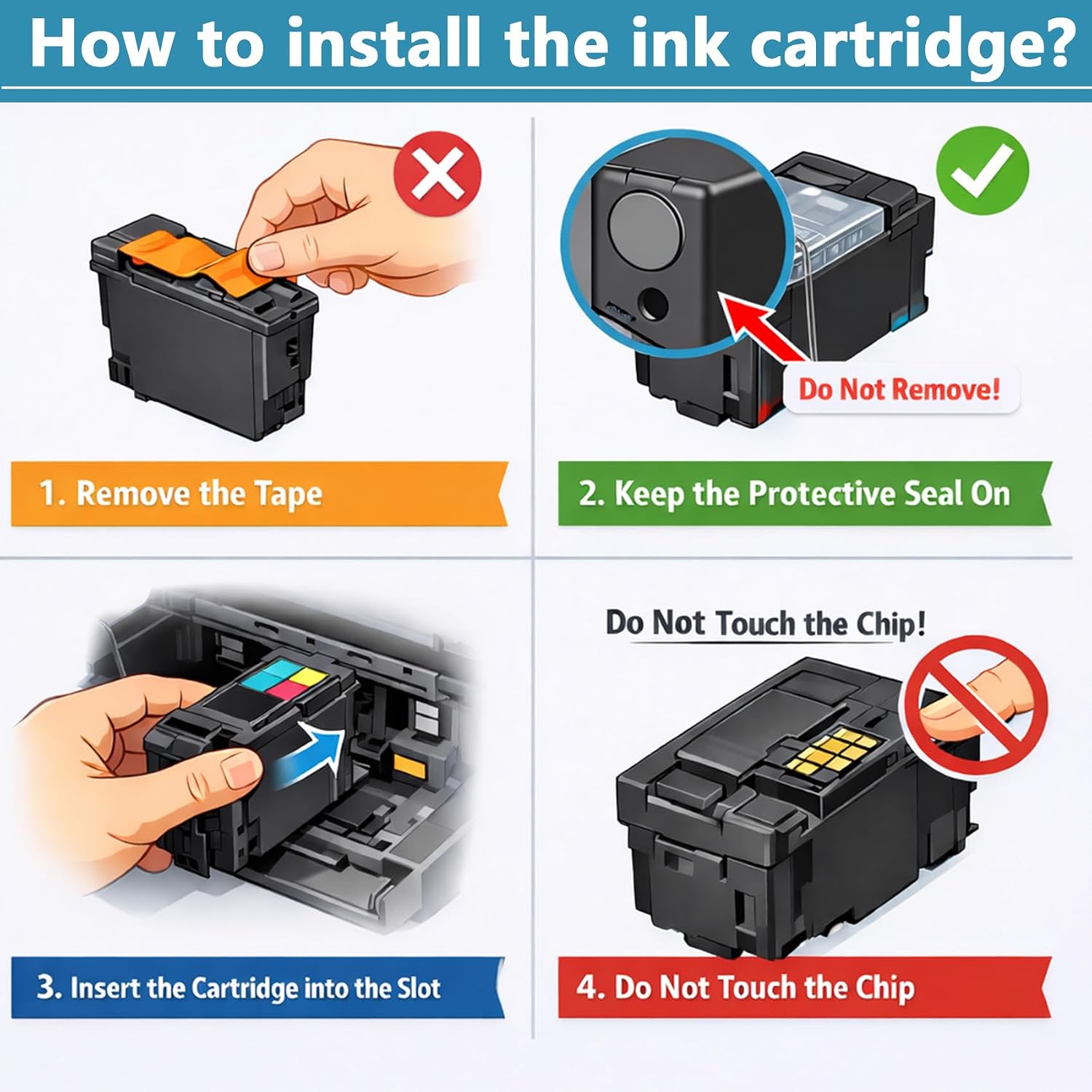 952 XL Ink Cartridge Combo Pack Compatible for HP 952XL for OfficeJet 8702 Pro 8710, 8720, 8725, 8210, 8715, 8740, 7720, 7740, 8730, 8216, 8700, 8200, 8716 Printer with V14.4.1 Chip C/M/Y/K, 4-Pack