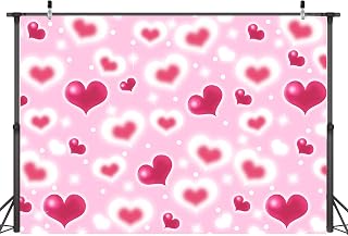 Valentines Day Red Heart Early 2000s Backdrop 7x5 FT Y2K Party Decorations