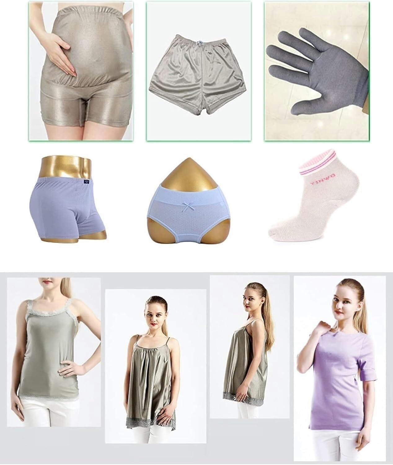 Silver Fiber Fabric Fabrics, Conductor/Shields Against Radiation/WiFi (1.5x1m) Shields (1.5x1m)