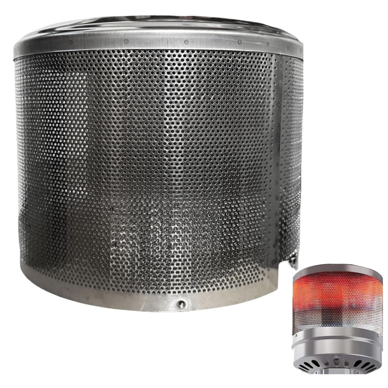 Bruciatore in acciaio inox, universale, per riscaldamento esterno, per patios esterni, compatibile con terrazze, accessorio più caldo