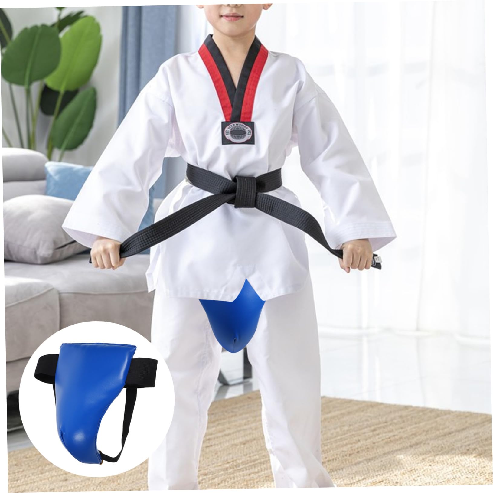 NAMOARLY Professional Groin Protector Breathable Crotch Guard Sports Comfortable and Durable Design for Boxing and Taekwondo Training