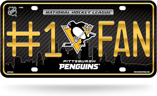 Miniatura 19 de NHL #1 - Placa de matrícula metálica para ventilador