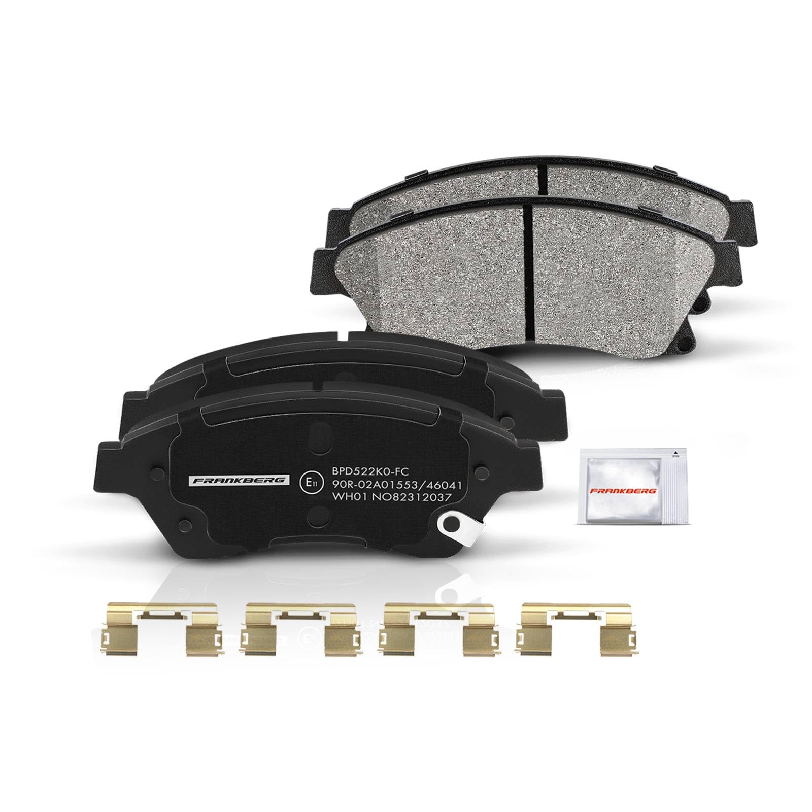 Frankberg Set freni incl. 2x Dischi Freno + 4x Pastiglie dei Freni Anteriore Compatibile con Astra J CaR.A.Van P10 Astra J GTC Astra J P10 Replace# 13412272, 13301207