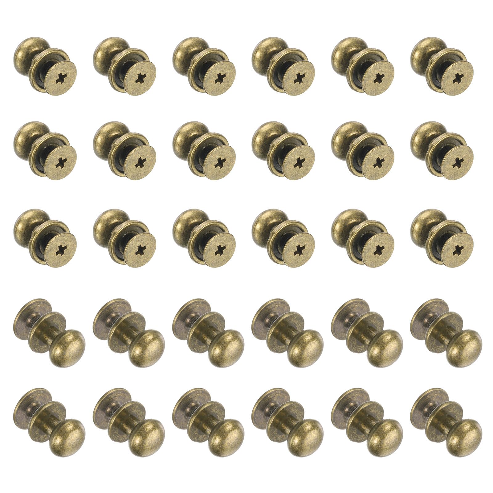 Boutons ronds de 9 mm bronze pour réparer une poignée cassée de boîte à bijoux