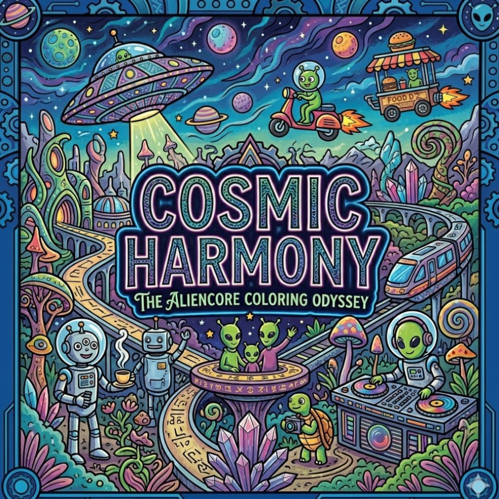 Cosmic Harmony: The Aliencore Coloring Odyssey