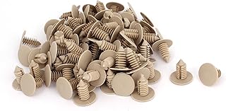 uxcell Plastic Push Type Car Rivet- 8.4mm Hole, 100 Pieces, Gray