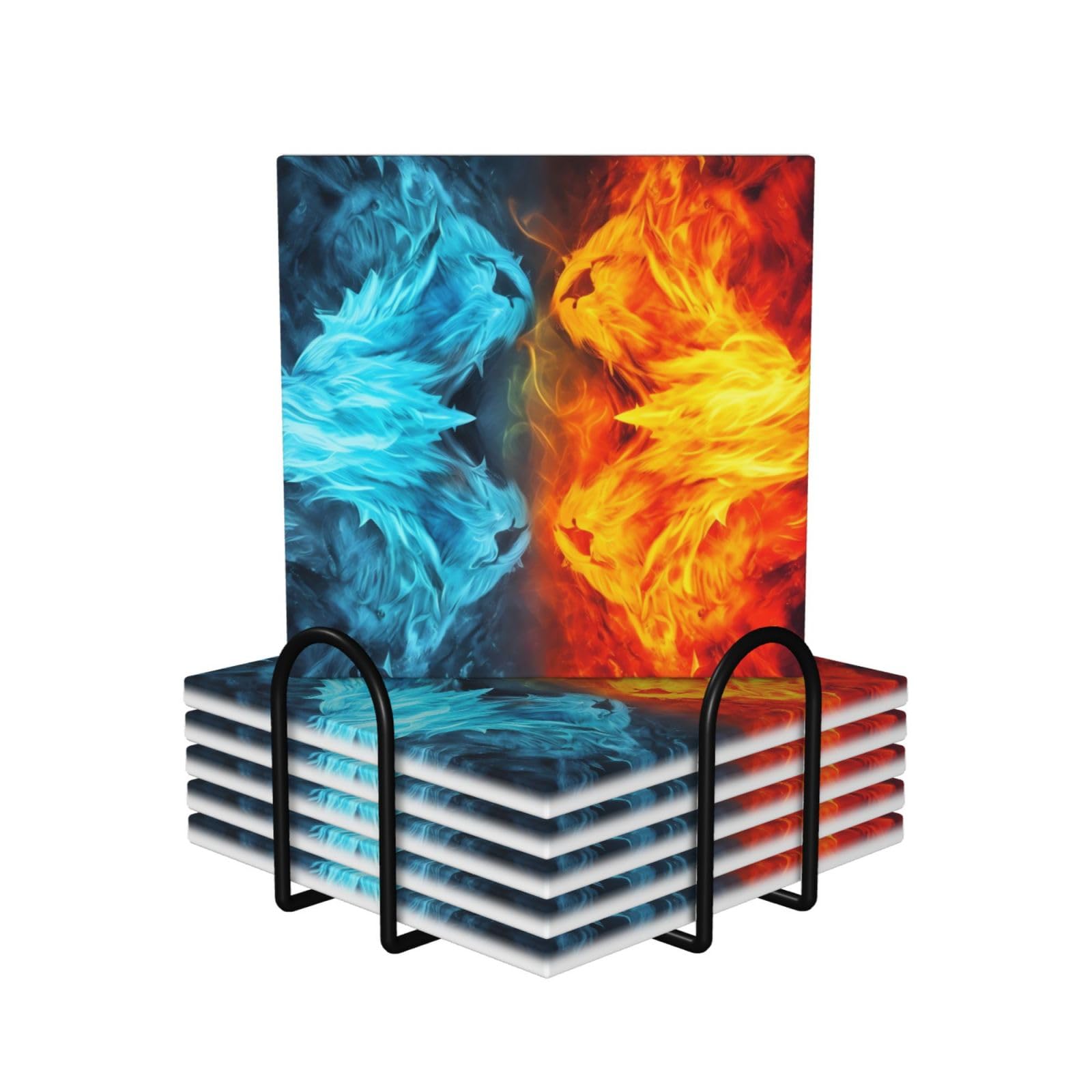 Dessous de verre absorbant le feu contre la glace tapis céramique résistant à la chaleur