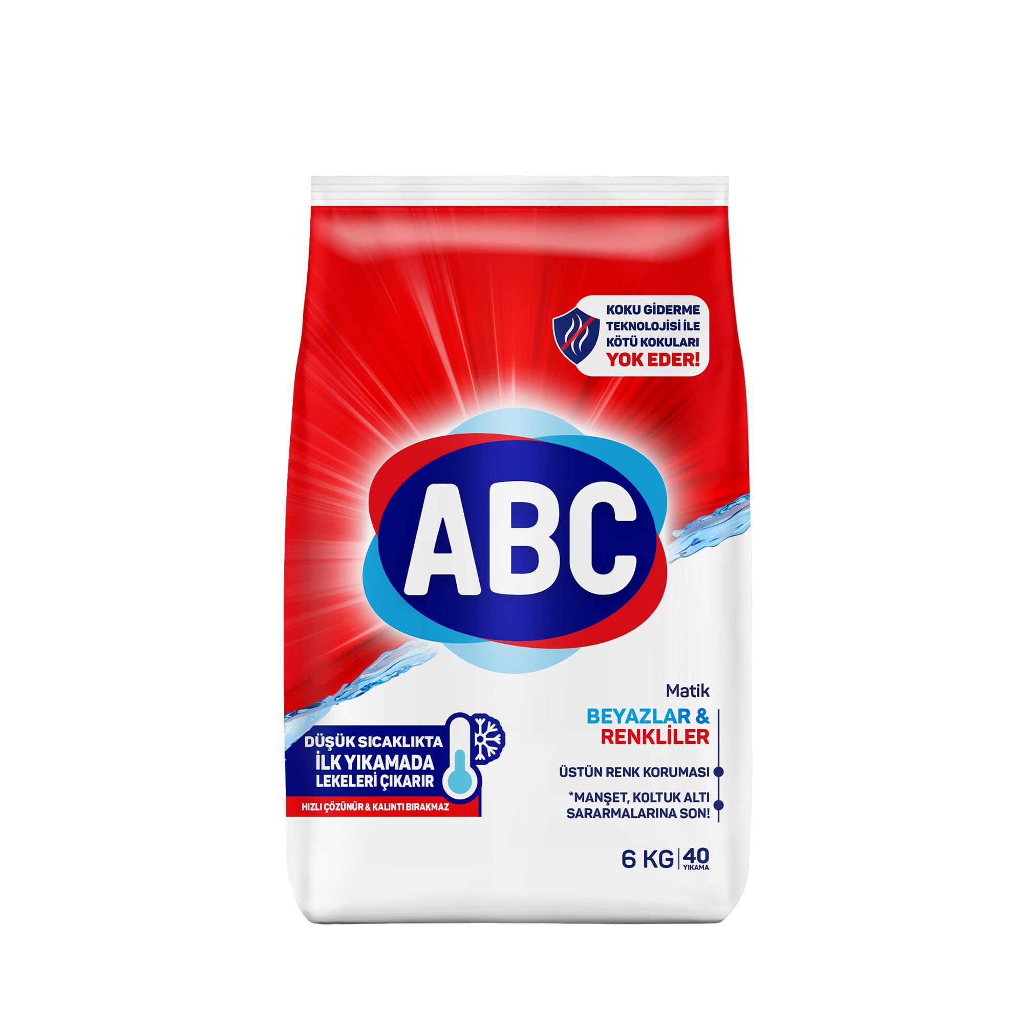 ABC DETERJAN Matik Beyazlar & Renkliler 6 Kg