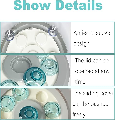 Miniatura 4 de kathson Juguetes de enriquecimiento de conejo, juguete de forrajería, dispensador de golosinas para animales pequeños, hámster, rompecabezas