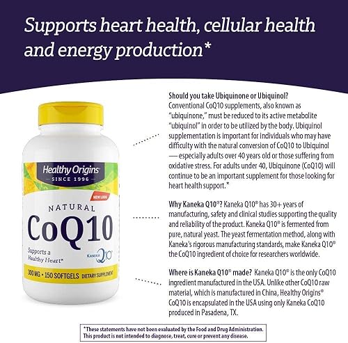 Miniatura 7 de Healthy Origins Kaneka COQ10 Gels 300 Mg 150 unidades
