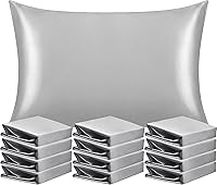 Vista 99 de NTBAY - Fundas de almohada de satén para cabello y piel, fundas de almohada sedosas de lujo con cierre de sobre.