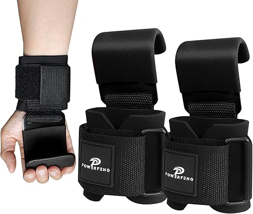 Ganchos de elevación para levantamiento de pesas ganchos de levantamiento de pesas, correas de muñeca, soporte de agarre de mano para levantamiento