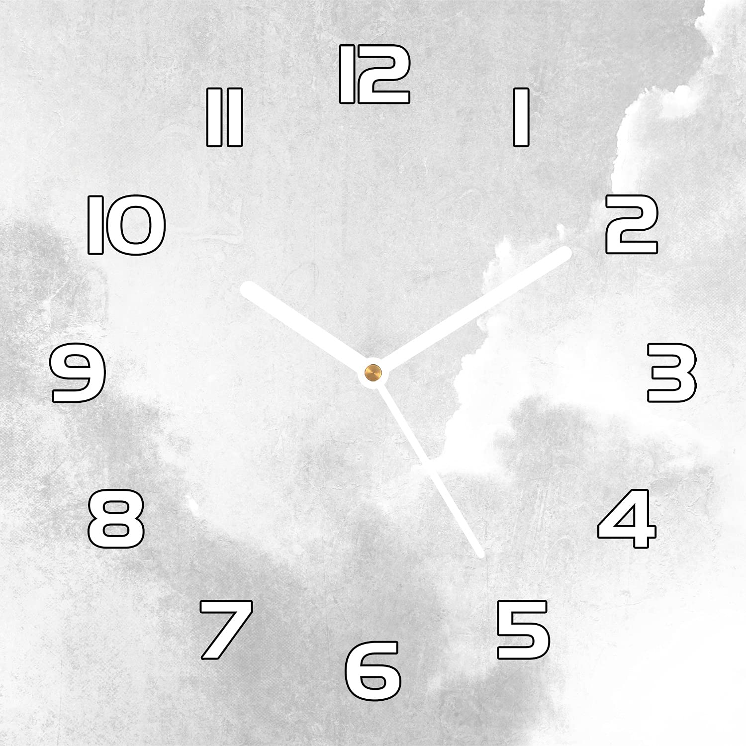 Horloge murale cuisine et salon moderne en verre sécurité 30x30 cm