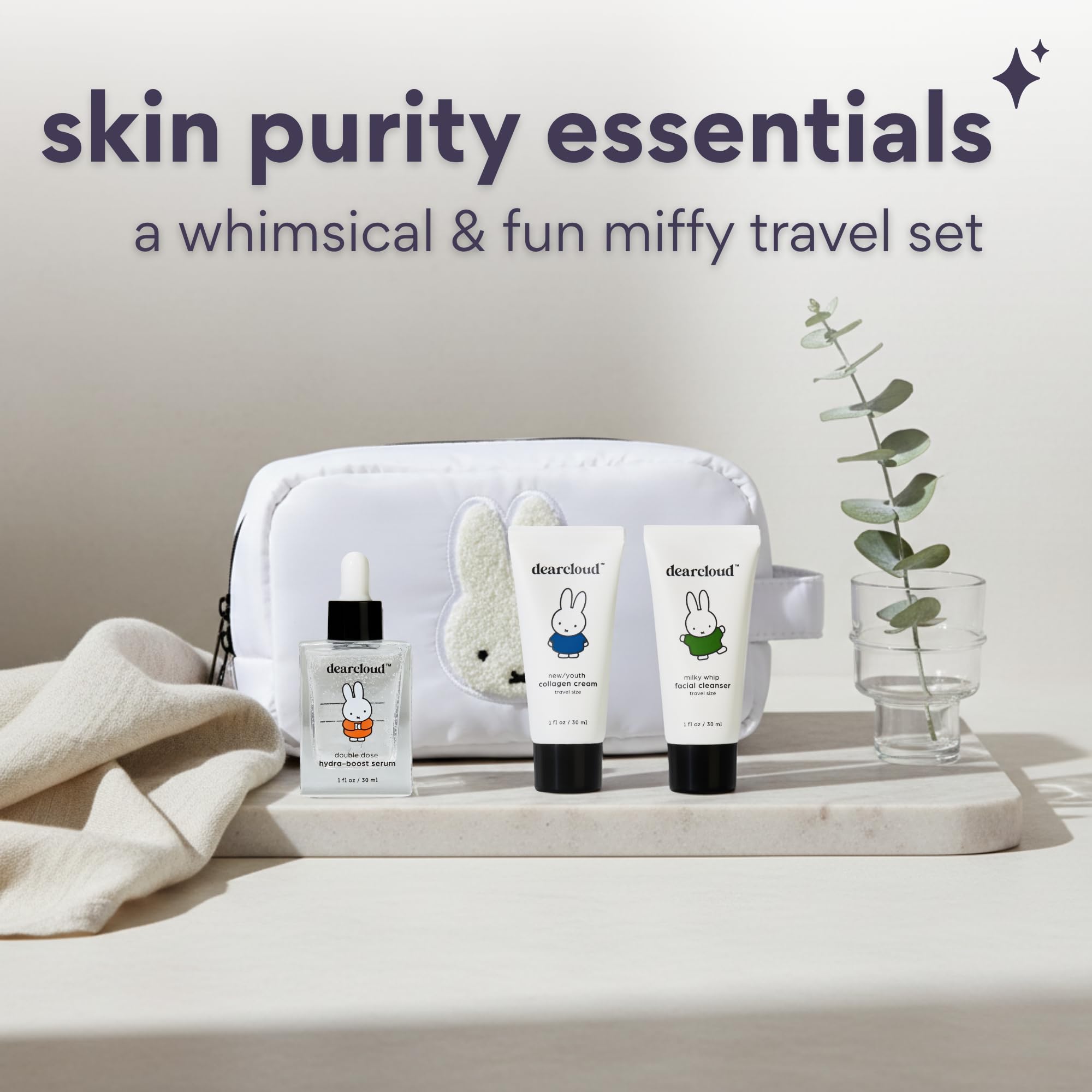 Amazon.com: Miffy Skin Purity Essentials Travel Set of 4 ($55