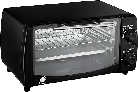 Amazon.com: J-Jati Horno de encimera, Horno de convección, Encimera  Tostadora Horno Eléctrico. Tostada, Hornear y asar. Puerta de cristal,  Termostato en celcius, Bandeja antiadherente, Luz indicadora, 800W, SK-12  (negro) : Hogar y