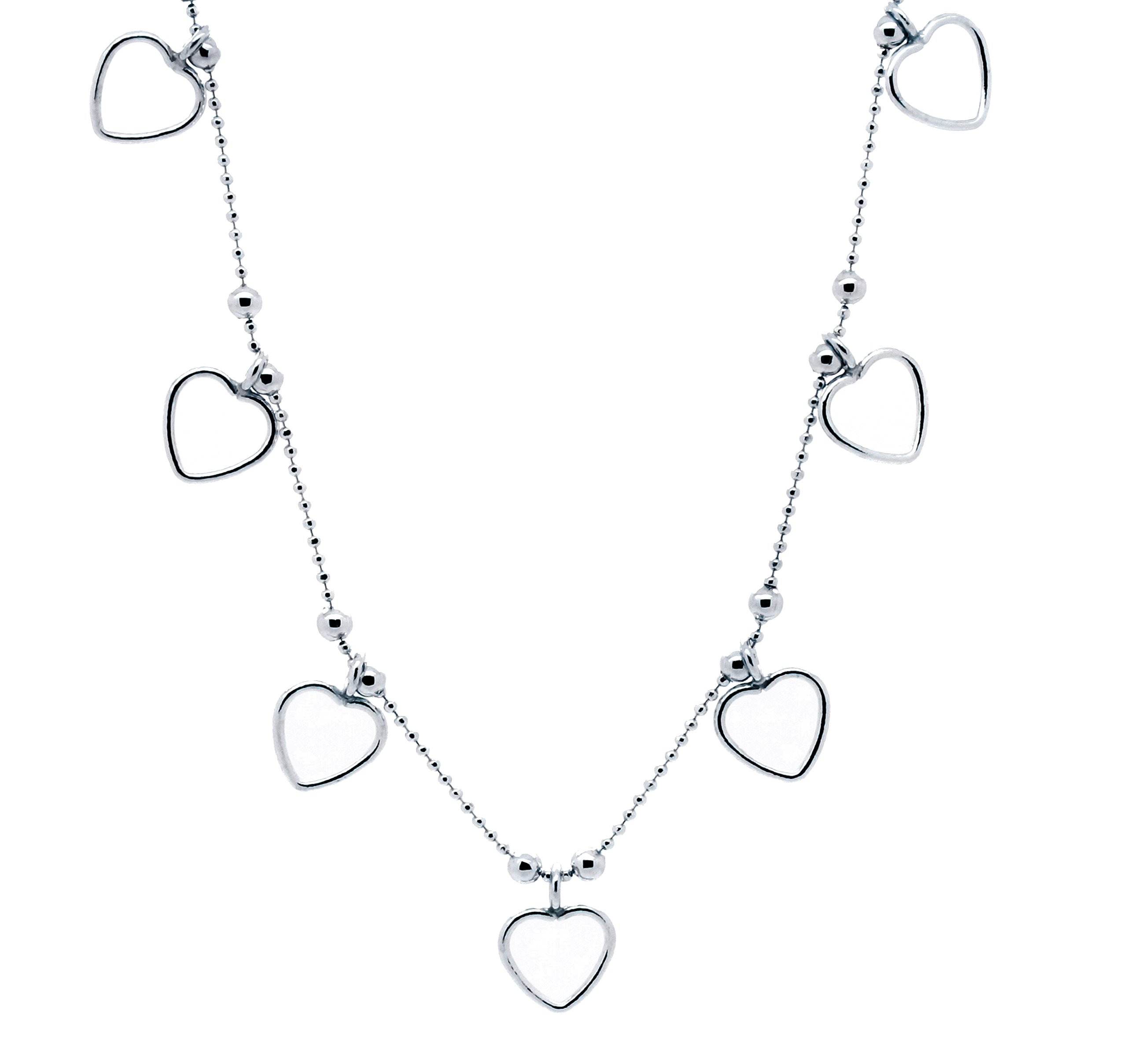 Orphelia ZK-2710 Women's Necklace Rhodium-Plated 925 Sterling Silver, Sterling Silver, No Gemstone