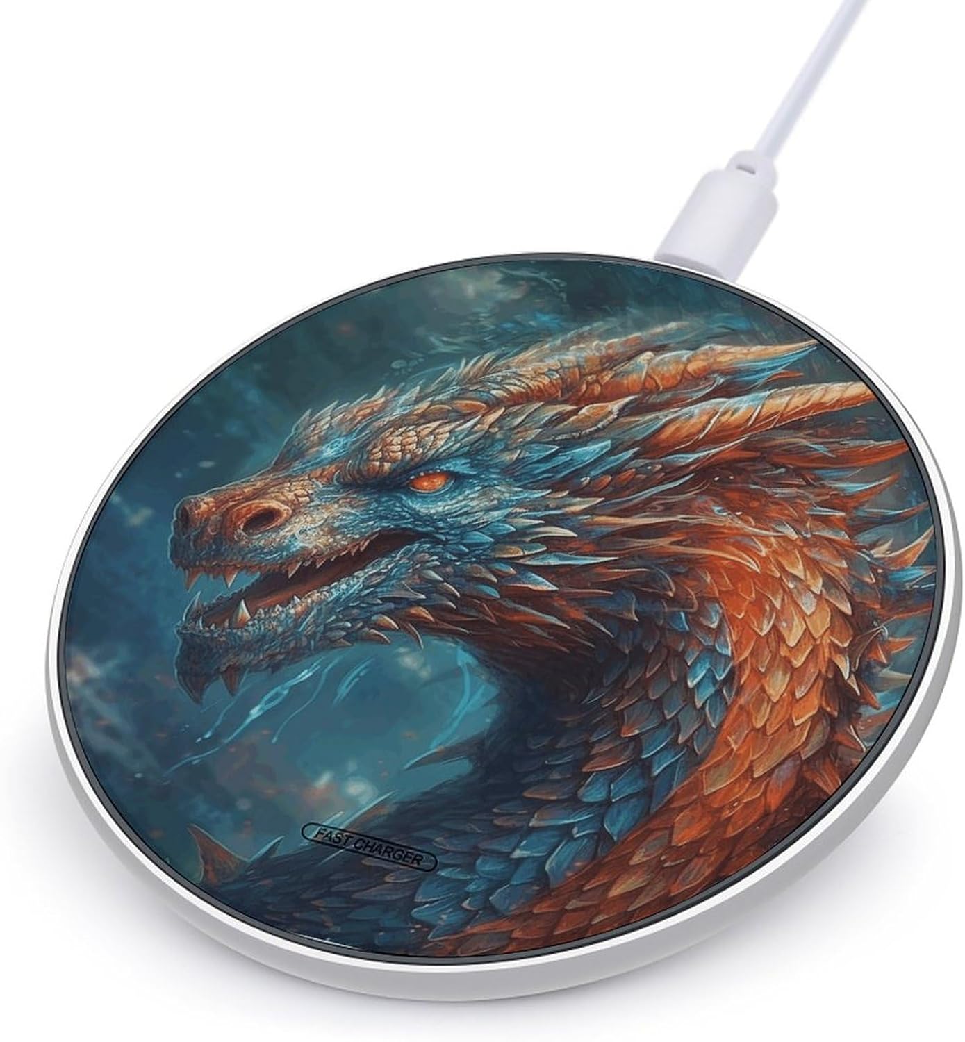 Portable Wireless Charger Aluminum Alloy Frame with Indicator Light