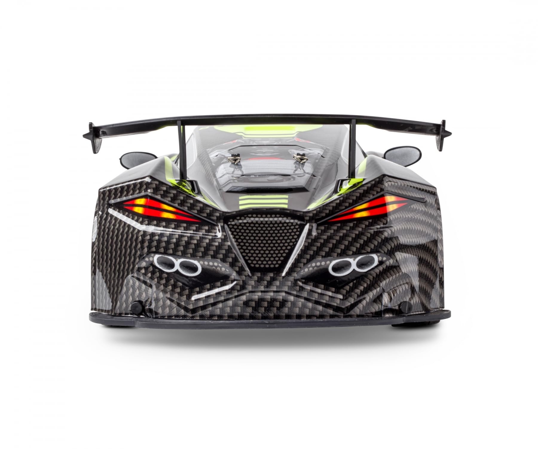 Carson 500404249 1:10 Night Racer 2.0 2,4 GHz 100% RTR żółty - zdalnie sterowany samochód, oświetlenie LED, w zestawie baterie i pilot zdalnego sterowania, czas jazdy ok. 40 min