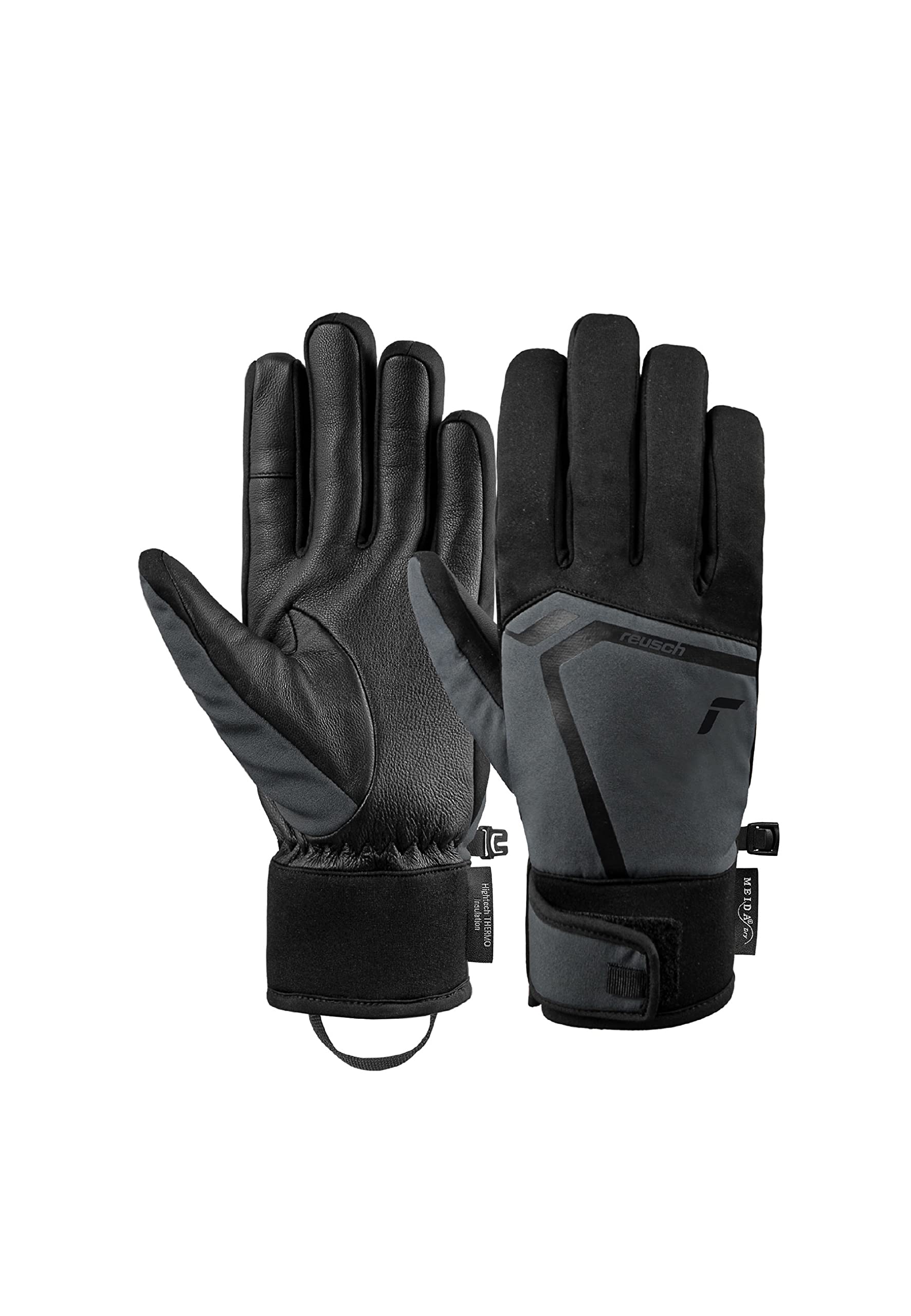 Ryan Meida® Dry TOUCH-TEC™ mit Handgelenksschlaufe und wasserdichter Membran an der Handinnenfläche, angenehm warme Skihandschuhe Schneehandschuhe dank PrimaLoft® Silver Active Isolation, Touchscreen
