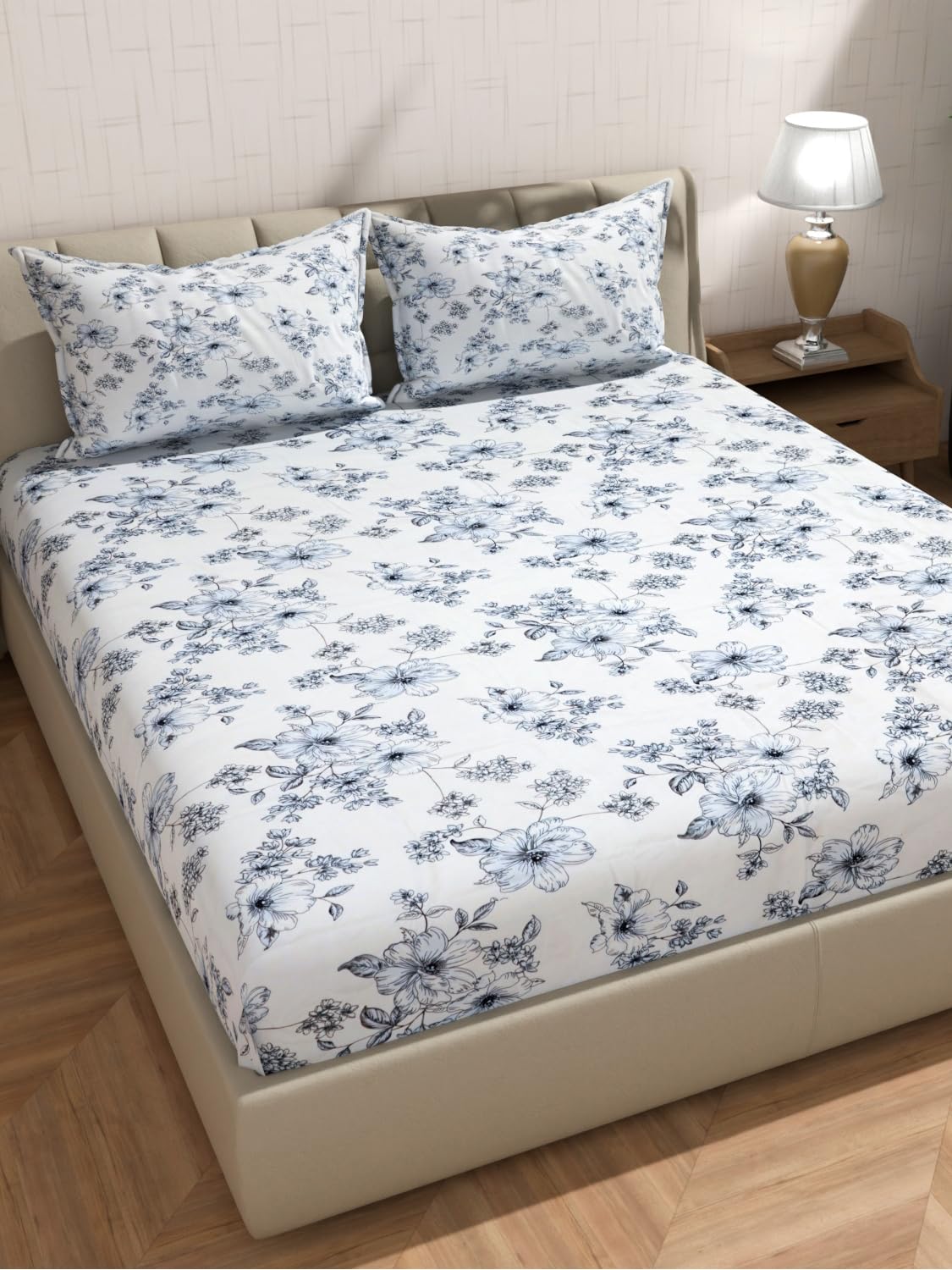 Florida Pink Floral Microfiber Bedsheet – Soft & Stylish -7