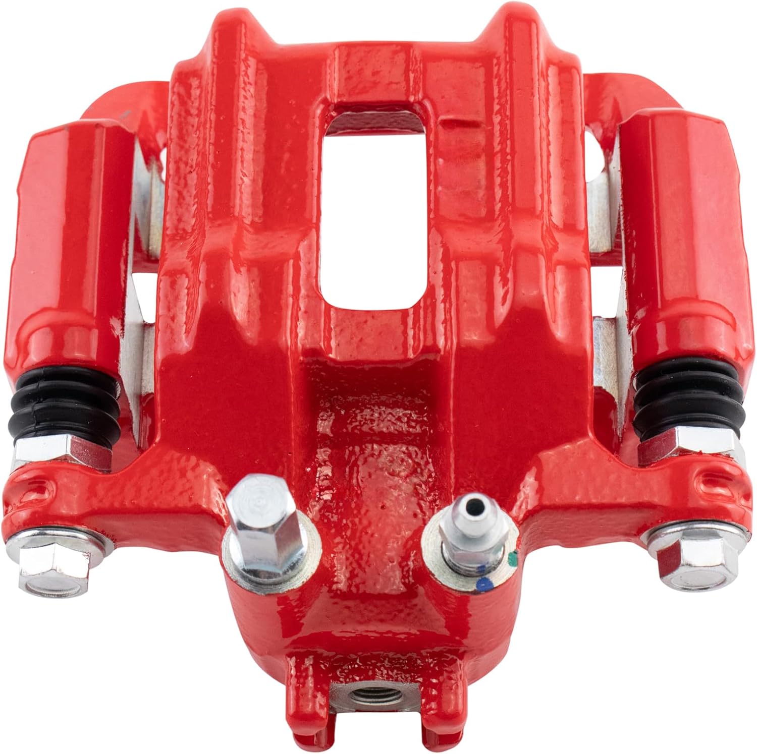 TRQ Rear Left Brake Caliper w/Bracket Performance Red Drivers Side Compatible with 2007-2012 Acura RDX 2010-2011 Honda Accord Crosstour 2007-2011 CR-V